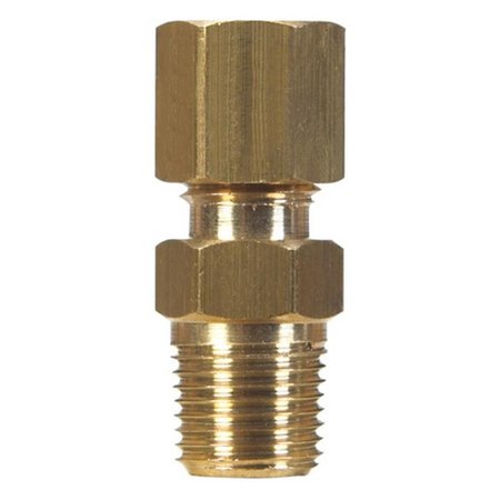 SWIVEL 0.37 x 0.5 in. MPT Compression Connector - pack of 10 SW158898